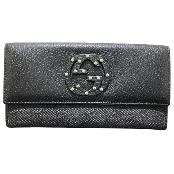 Gucci Interlocking G Leather Long Wallet