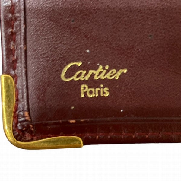 Cartier Must Line Leather Bifold Wallet in Good Condition