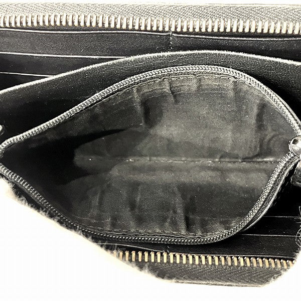 Gucci Leather Zip-Around Wallet 244994 in Fair Condition