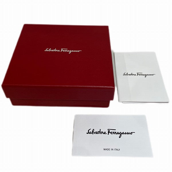 Salvatore Ferragamo Leather Bifold Wallet Unisex in Good Condition