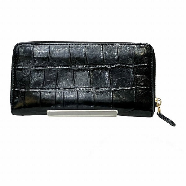 Coach Croc Embossed Leather Zip Wallet F39767