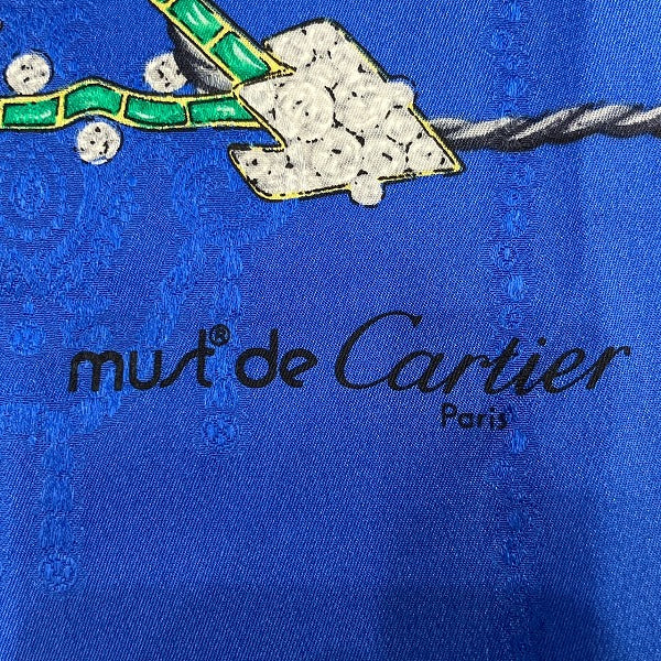 Cartier Silk 100% Patterned Scarf in Great Condition