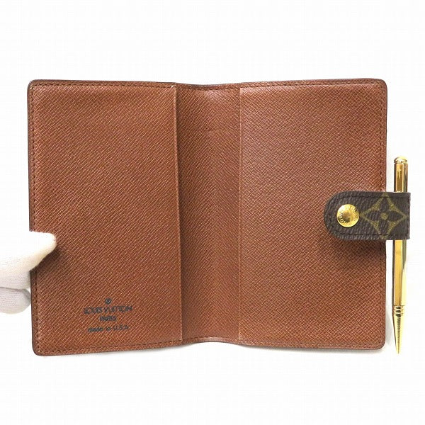 Louis Vuitton Monogram Agenda Mini Notebook Cover R20007 in Good Condition