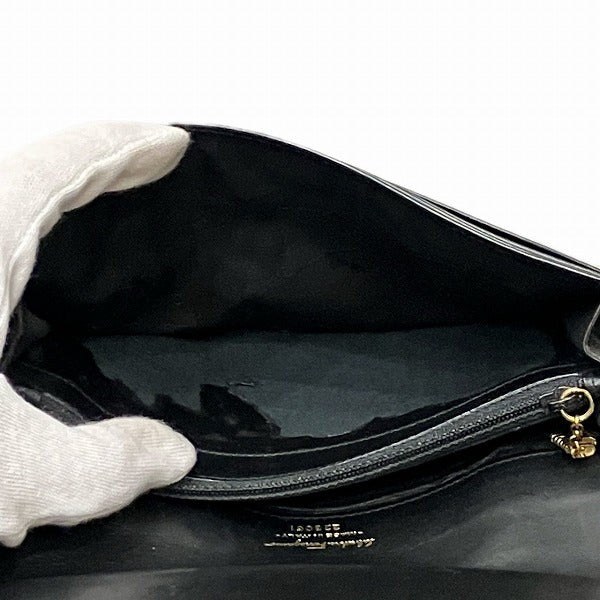 Salvatore Ferragamo Leather Clutch Wallet Black