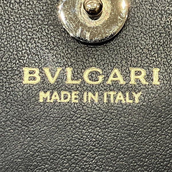 Bvlgari BBTONDO Leather Long Wallet 284691 in Good Condition