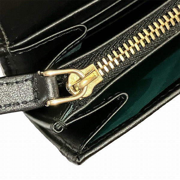 Bvlgari BBTONDO Leather Long Wallet 284691 in Good Condition