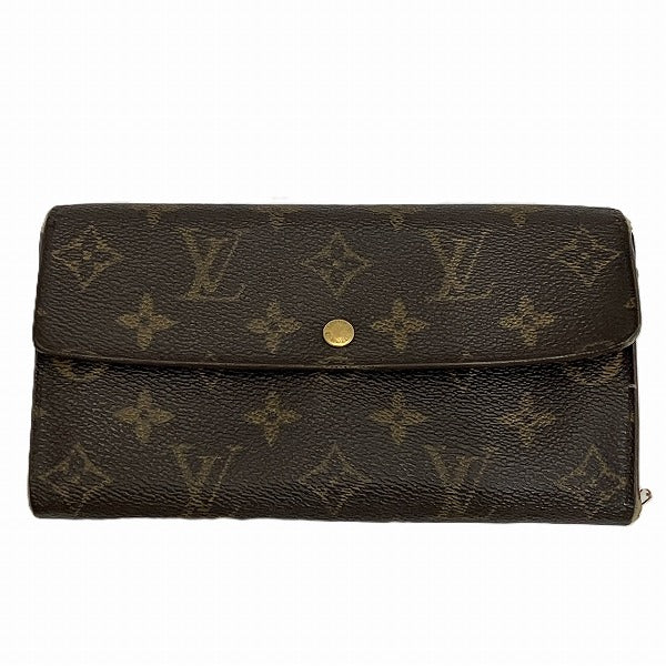 Louis Vuitton Monogram Portefeuille Sarah Long Wallet M61734 in Fair Condition