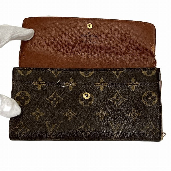 Louis Vuitton Monogram Portefeuille Sarah Long Wallet M61734 in Fair Condition