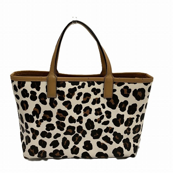 Tory Burch Leopard 2WAY Handbag Shoulder Bag PVC Leather in Good Condition