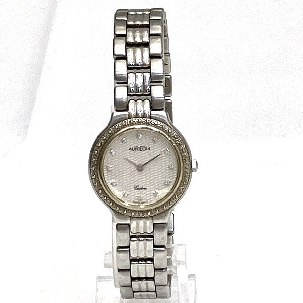 Aureole SW-602L Quartz Silver Stainless Steel Ladies Watch in Good Condition