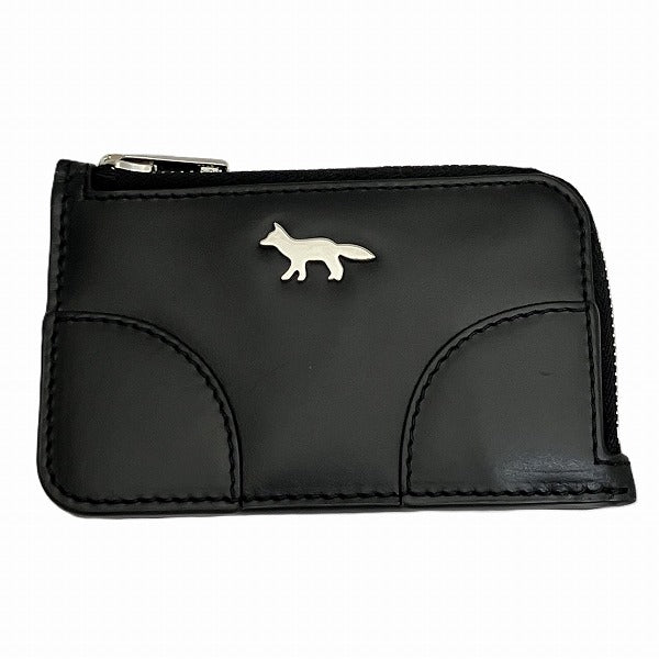 Maison Kitsune Leather Coin Case Wallet