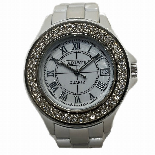 Abiste Quartz Date Stainless Steel Ladies Watch in Good Condition