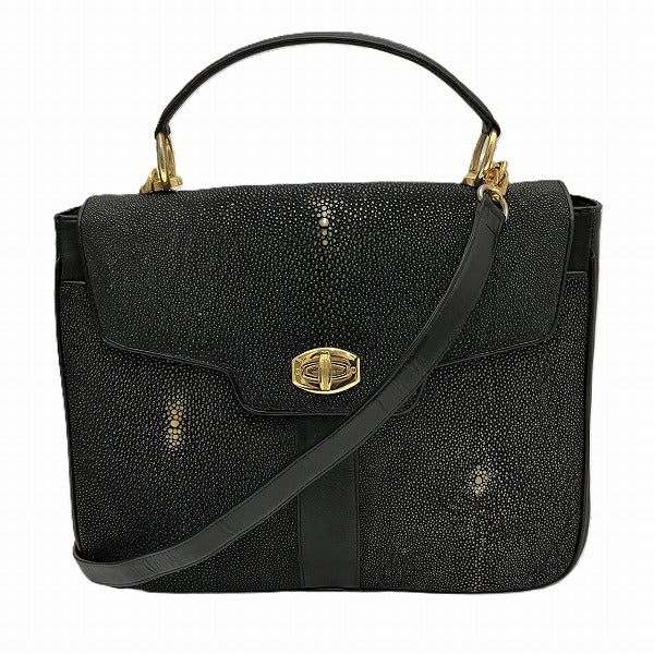 Stingray Galuchat 2WAY Handbag Shoulder Bag