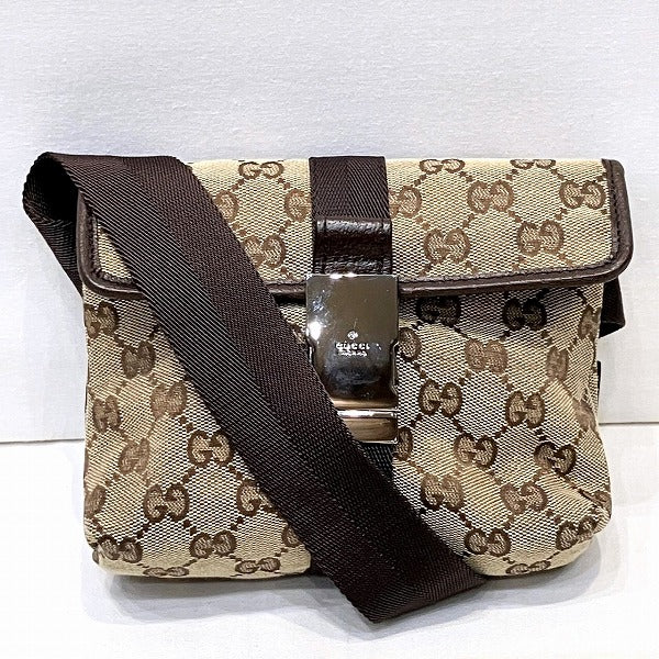 Gucci GG Canvas Waist Pouch Body Bag 131236