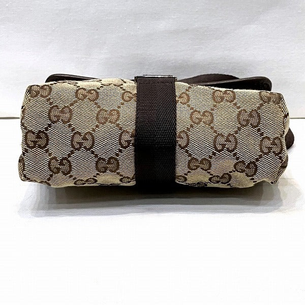 Gucci GG Canvas Waist Pouch Body Bag 131236 in Good Condition