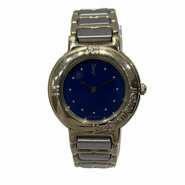 Yves Saint Laurent Stainless Steel Quartz Watch for Women in Good Condition