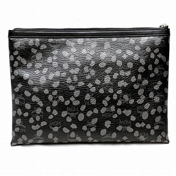 MCM PVC Leather Loveless Collaboration Clutch Bag in Good Condition