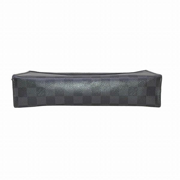 Louis Vuitton Damier Graphite Pochette Voyage MM Clutch N41696 in Good Condition