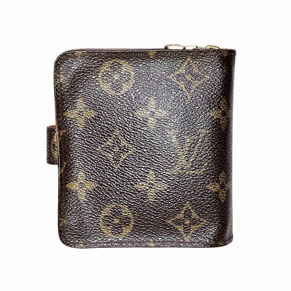 Louis Vuitton Monogram Compact Zip Wallet in Fair Condition