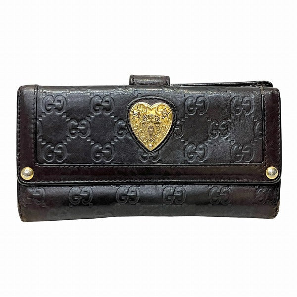 Gucci Leather Long Wallet 208566