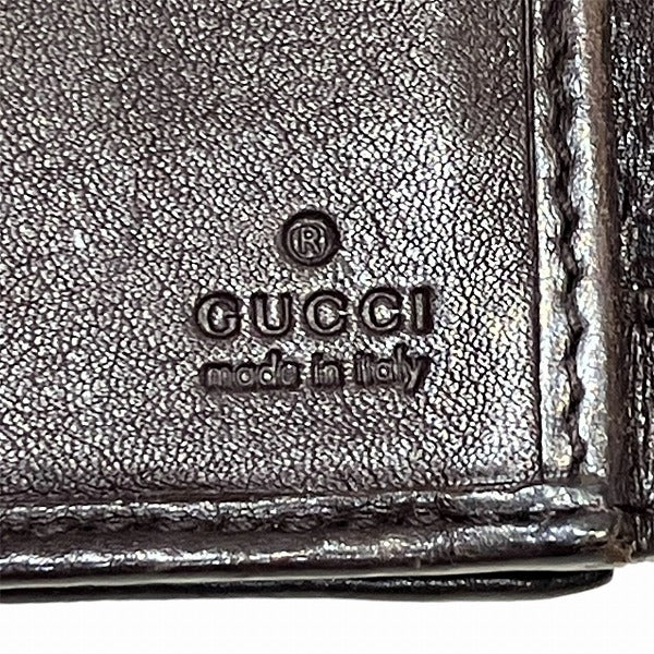 Gucci GG Pattern Leather Long Wallet 208566 in Fair Condition