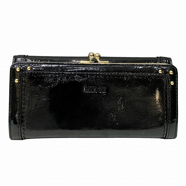 Annasui Black Butterfly Clasp Long Wallet