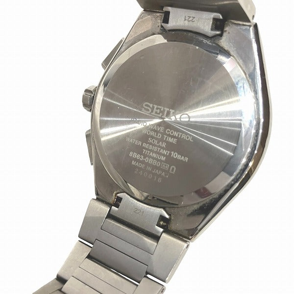 Seiko Astron Nexter World Time Solar Watch 8B63-0BB0