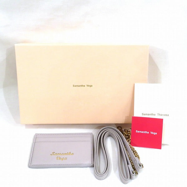 Samantha Vega Leather Chain Wallet Long Wallet SV1820265011 in Great Condition