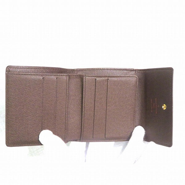 Louis Vuitton Damier Elise Trifold Wallet N61654 in Good Condition