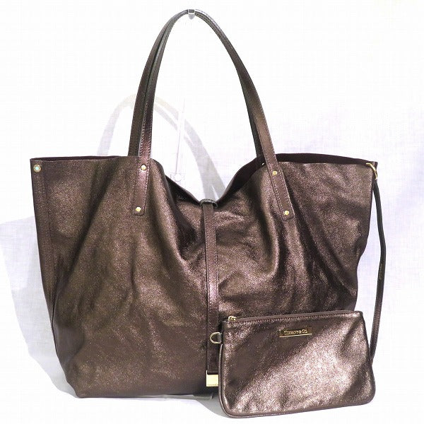 Tiffany & Co Reversible Leather Tote Bag in Good Condition