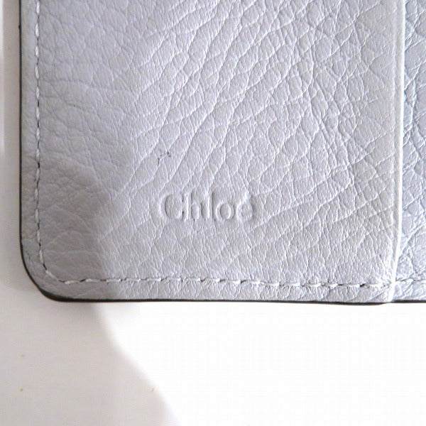 Chloe Leather Alphabet Tri-fold Wallet in Good Condition