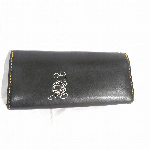 Coach Disney Collaboration Leather Long Wallet Bifold in Fair Condition