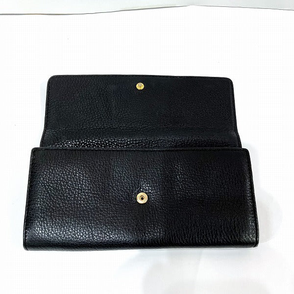 Marc by Marc Jacobs Leather Black Long Wallet Unisex in Good Condition