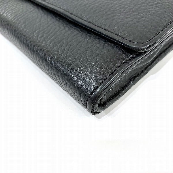 Marc by Marc Jacobs Leather Black Long Wallet Unisex in Good Condition