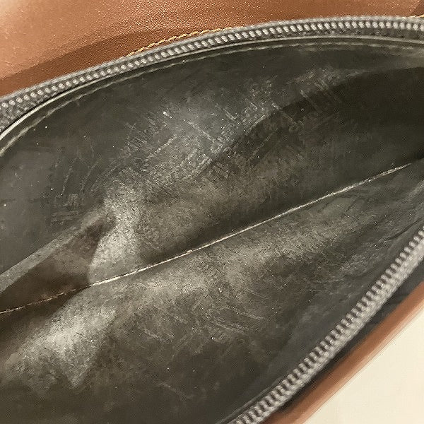 Dunhill Leather Navy Long Wallet in Good Condition