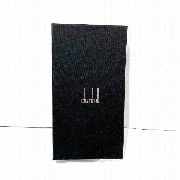 Dunhill Leather Navy Long Wallet in Good Condition