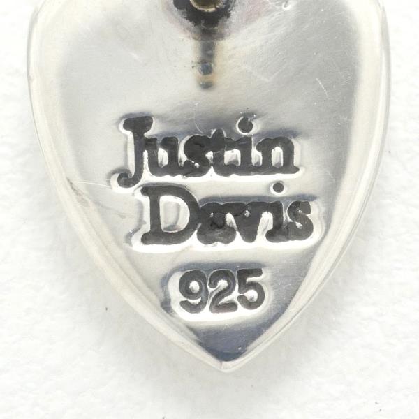 Justin Davis Shield Silver Onyx Earring (Single) in Pristine Condition