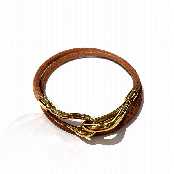 Hermes Leather 37cm Jumbo Bracelet in Good Condition