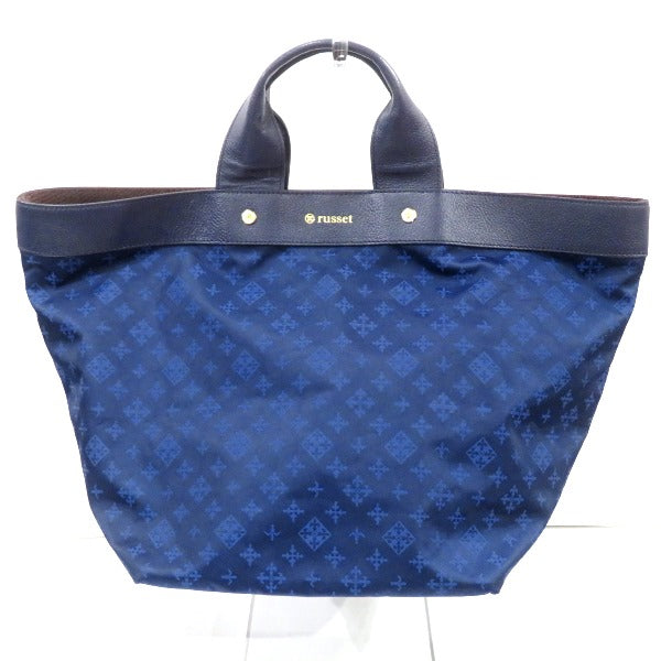 Nylon Faux Leather Shoulder Tote Bag