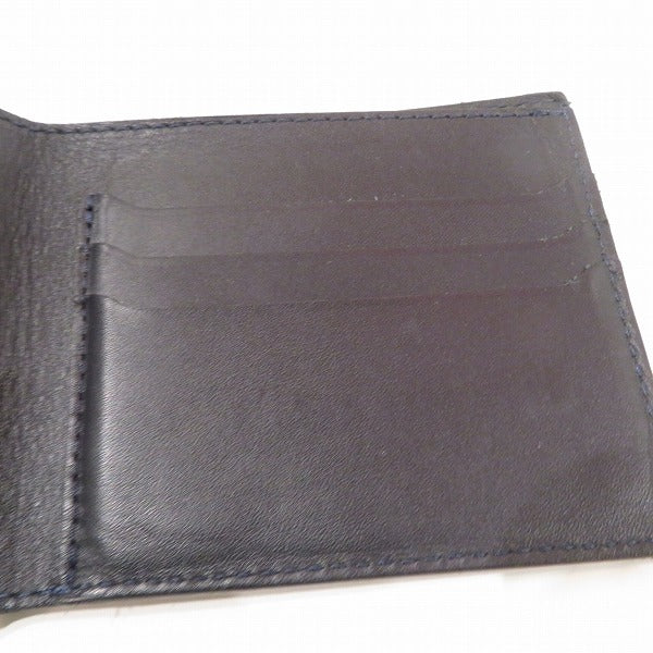 Felisi Croc Embossed Leather Bifold Wallet in Good Condition