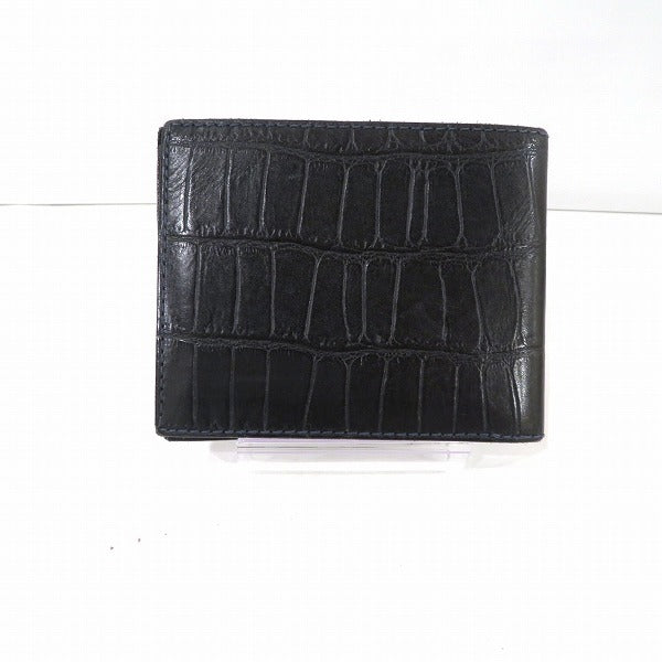 Felisi Croc Embossed Leather Bifold Wallet in Good Condition