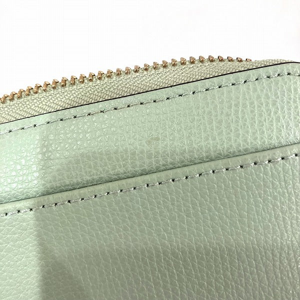 Kate Spade Green Leather Round Zip Wallet in Great Condition