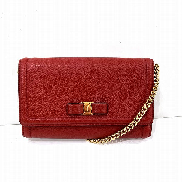 Salvatore Ferragamo Vara Leather Shoulder Bag