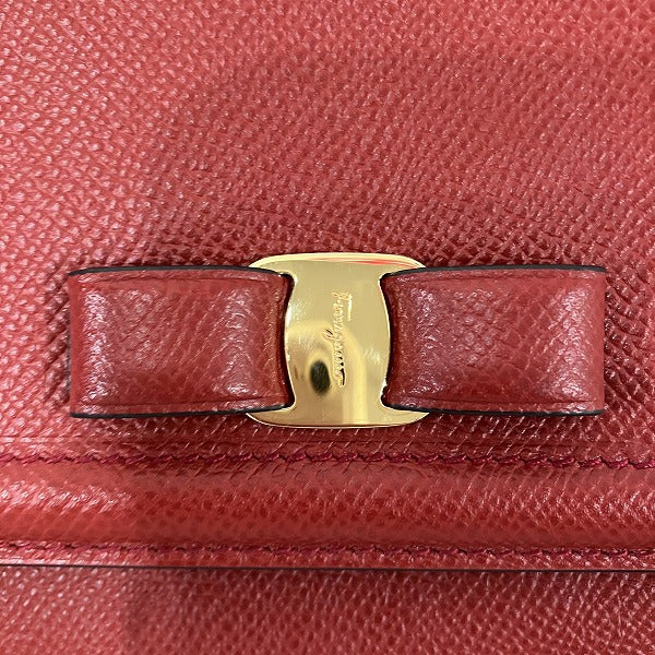 Salvatore Ferragamo Vara Leather Shoulder Bag