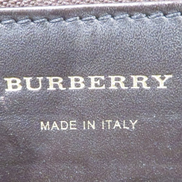 Burberry PVC Leather Round Zip Wallet 3855847 in Great Condition