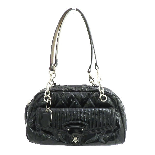 Coach Poppy Quilted Patent Handbag