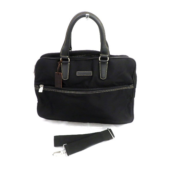 Stefano Mano 2-Way Double Zipper Briefcase