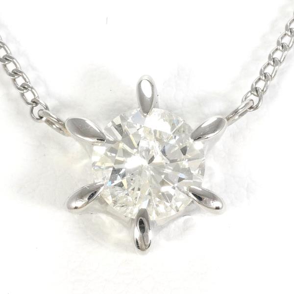 PT900 Platinum PT850 Diamond Necklace 0.77ct in Excellent Condition