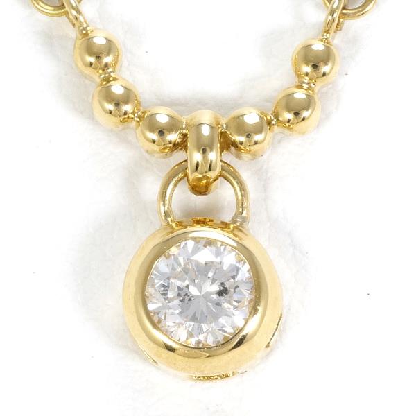 K18 Yellow Gold Diamond Necklace 0.33ct in Pristine Condition