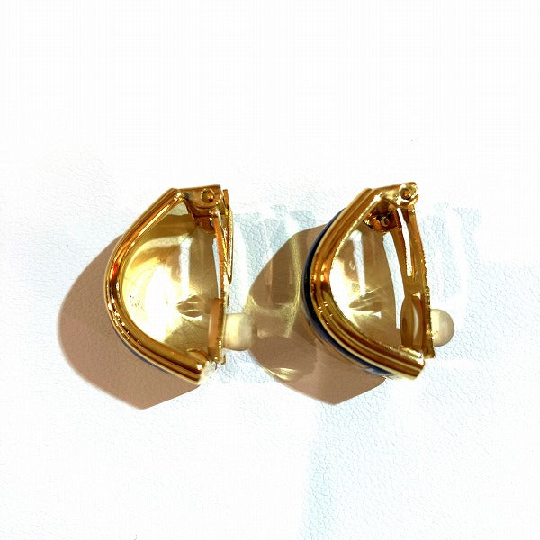 Hermes Enamel Earrings in Good Condition